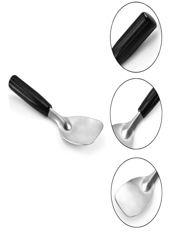 Forieru 2-Pack Heavy Duty Stainless Steel Ice Cream Paddles, Flat Spade With Non-Slip Grip, For Hard & Soft Serve Desserts, Commercial & Home Use - Image 3